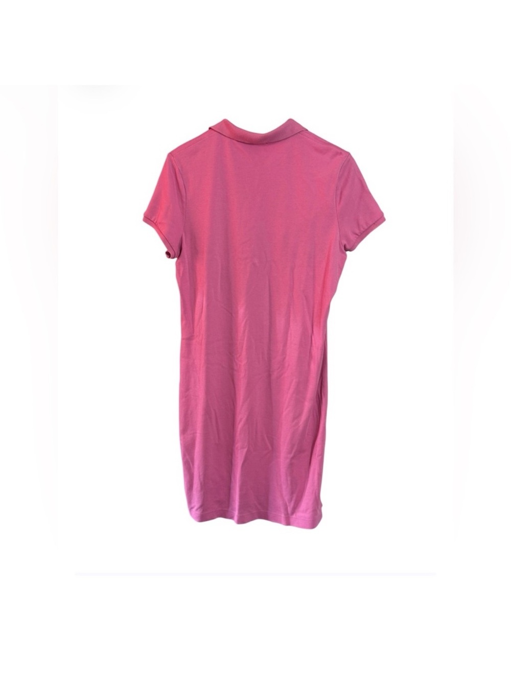 Ralph Lauren Pink Polo Dress Size L Floral Embroidery Short Sleeve Pony Logo - Picture 3 of 4